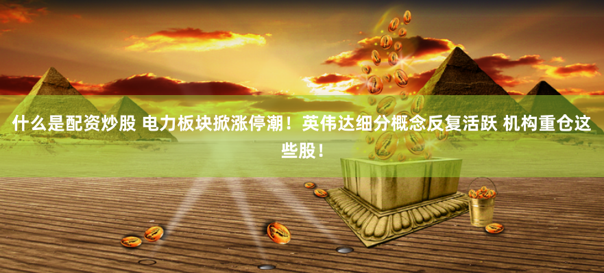 什么是配资炒股 电力板块掀涨停潮！英伟达细分概念反复活跃 机构重仓这些股！